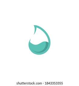 Creative Water Drop Icon Logo Design Template