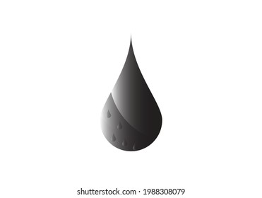 Plantilla vectorial de diseño con logotipo de caída de agua creativa.
