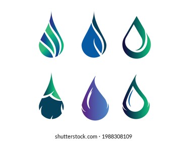 Creative Water drop Logo design vector template.
