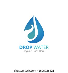 Creative Water drop Logo or icon Template vector illustration