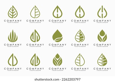 conjunto de iconos creativos de Water drop.