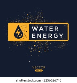 Creative (Water energy) Symbol, Vektorsymbol.