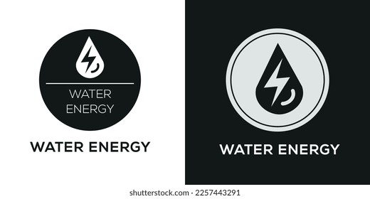 Creative (Water energy) Icon, Vector sign.