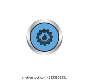 Creative Water Engineering logo design vector template