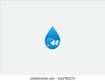 creative water icon logo design