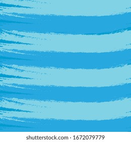 Kreative Aquarellmuster mit Pinselstreifen. Blaue Pinselstriche horizontal nahtlose Textur für Hintergrund.