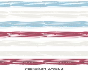 Creative watercolor brush stripes seamless pattern. Hand drown paint strokes decorative artwork. Ethnic colorful skin tone colors. Retro vintage style vector illustration.