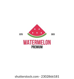 Creative watermelon logo good for fresh organic fruit product design vector illustration