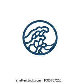 Creative Wave Concept Logo Design Template