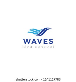 Creative Wave Concept Logo Design Template