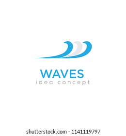 Creative Wave Concept Logo Design Template