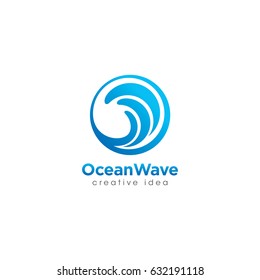 Modelo de design de logotipo Creative Wave Conceito