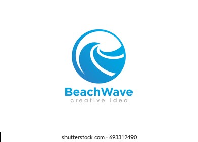 Creative Wave Concept Logo Design Template