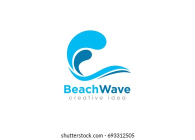 Creative Wave Concept Logo Design Template