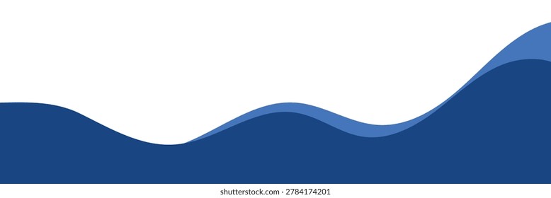 Creative Wave Divider Header Set for Website, App Banner and Poster Design. Modern Curve Line and Drop Shape Elements for Top and Bottom Page Vector Illustration EPS 10