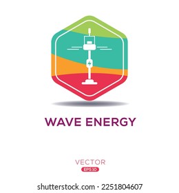 Creative (Wave energy) Icon, Vector sign.