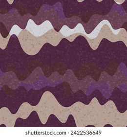 Creative wave fluid vector seamless pattern. Wavy dynamic stripes texture. Banner color optical futuristic abstraction.  Wallpaper ornament design. Wave flow splash fluid shapes swatch.