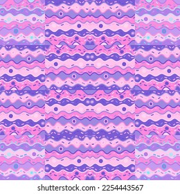 Creative wave lines tile ornament. Abstract ethnic mosaic seamless pattern. Vintage line wallpaper. Retro style. For fabric, textile print, wrapping paper, cover. Vector illustration