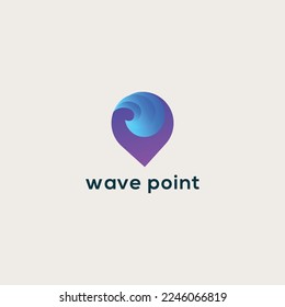 creative wave logo design template