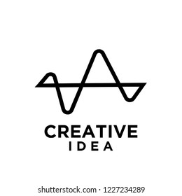 creative wave logo icon designs vector