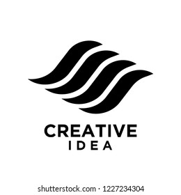 creative wave logo icon designs vector