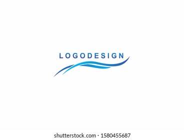 Creative wave logo icon on white background. Vector illustration design