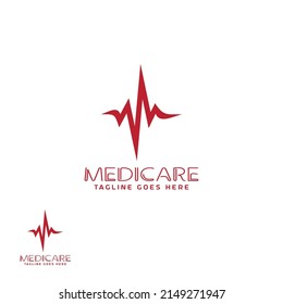 Creative wave logo for medical