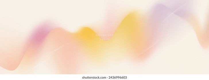 creative waves gradient mesh background. Futuristic aesthetic concept. Vector long banner for social media posts, website