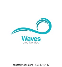 Creative Waves Logo and Icon Vector Template