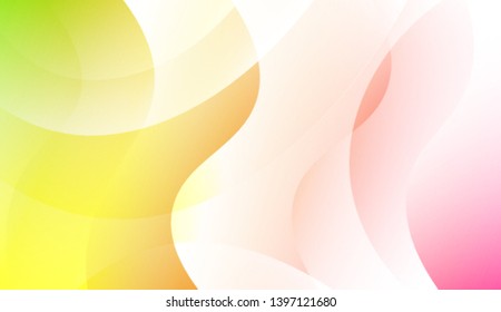 Creative Wavy Background. For Design Flyer, Banner, Landing Page. Colorful Vector Illustration.