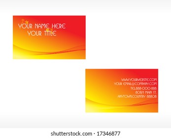  creative wavy background series, business card set