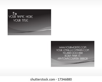  creative wavy background series, business card set