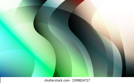 Creative Wavy Background. For Template Cell Phone Backgrounds. Colorful Vector Illustration