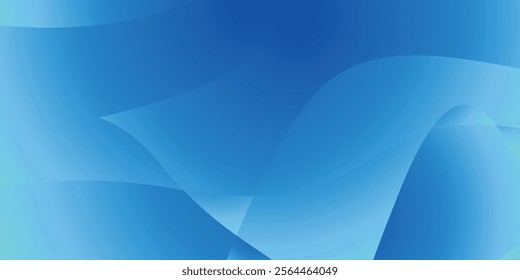 Creative wavy blue design with gradient tones.	Great for branding or promotional materials with a stylish touch.