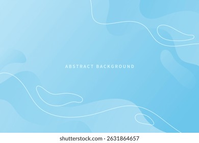creative wavy summer background in trendy bright colors and line