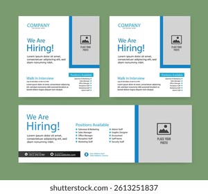 Creative We are hiring join to the team. Hiring recruitment vector creative design and social media post template Creative hiring poster. hiring social media post design.	