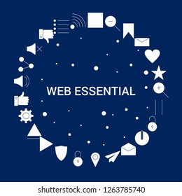 Creative Web Essential icon Background