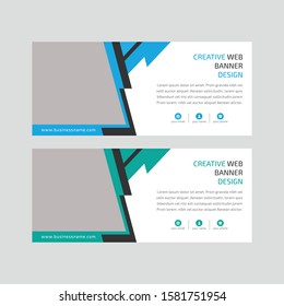 Creative web marketing banner template - Vector