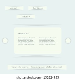 Creative web site design template