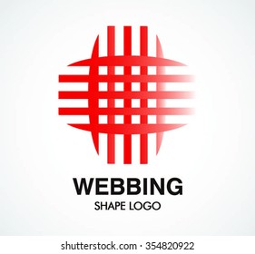 Creative webbing of line abstract vector and logo design or template decoration star business icon of company identity symbol concept