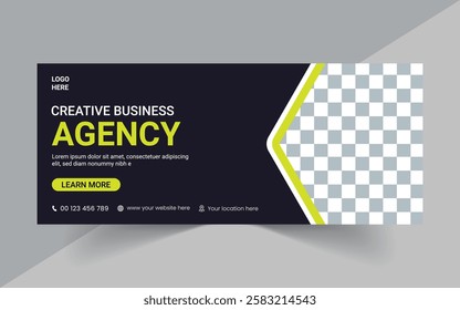 Creative webinar Business Agency banner template