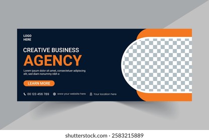 Creative webinar Business Agency banner template