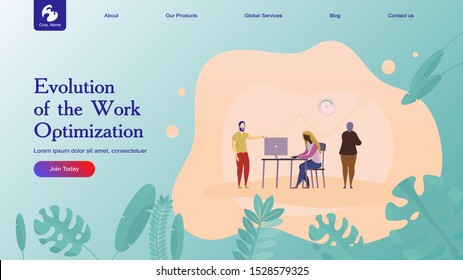 Creative website design template: artificial intelligence for project management, business communication, workflow. Vector flat illustration concepts of web page for desktop and mobile development