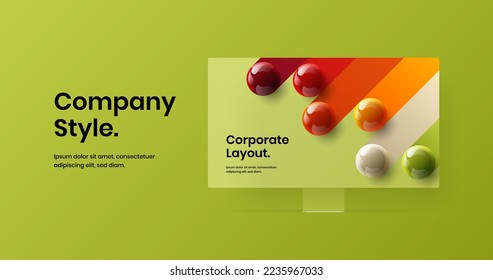 Creative website design vector layout. Colorful display mockup landing page illustration.