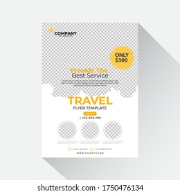 Creative website poster, flyer or template design for summer holiday, travel and trip.