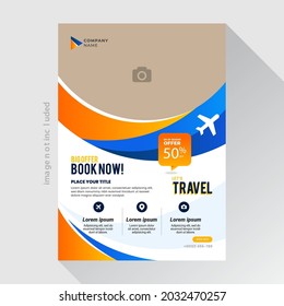 Creative Website Poster, Flyer Or Template Design For Summer Holiday, Travel And Trip.	