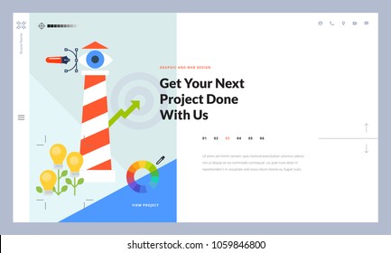 Creative website template design. Vector illustration concept of web page design for website and mobile website development. Easy to edit and customize.