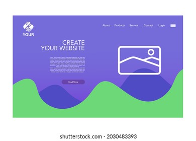Creative website template design. Web page design templates for website and mobile website development. Easy to edit and customize. 