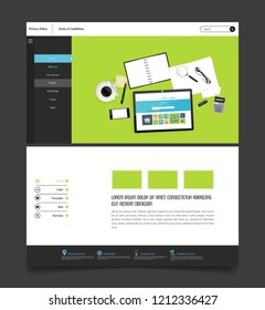 Creative website template designs. Vector illustration concepts of web page design for website and mobile website development. Easy to edit and customize.