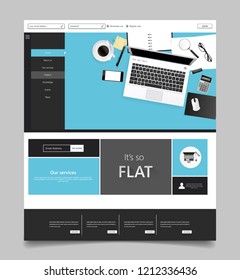 Creative website template designs. Vector illustration concepts of web page design for website and mobile website development. Easy to edit and customize.